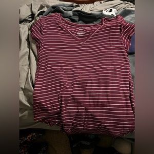 Arizona Red White Striped Tee